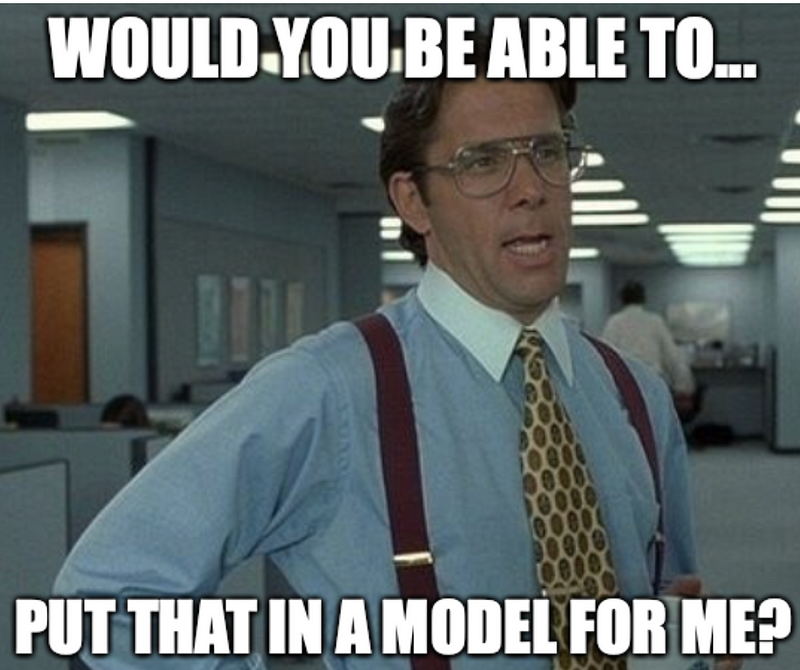 The model is for me, not you